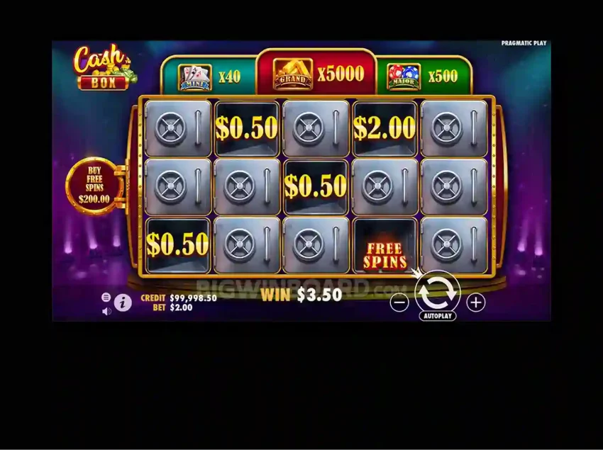 Game Slot Cash Box